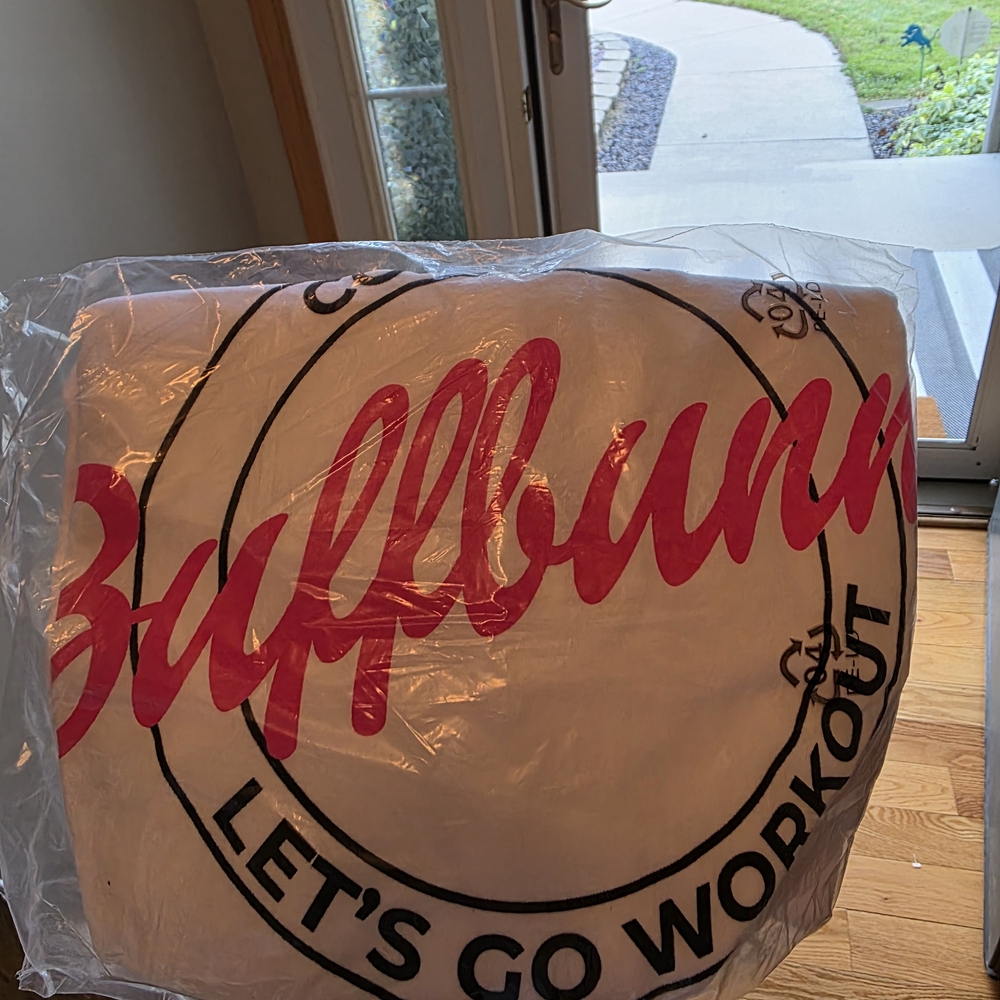 BuffBunny White Tee with Pink Logo